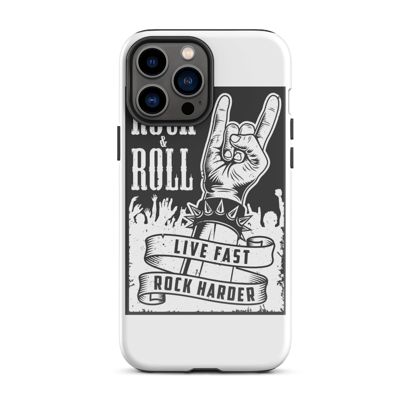 Live Fast Rock Harder iPhone Case