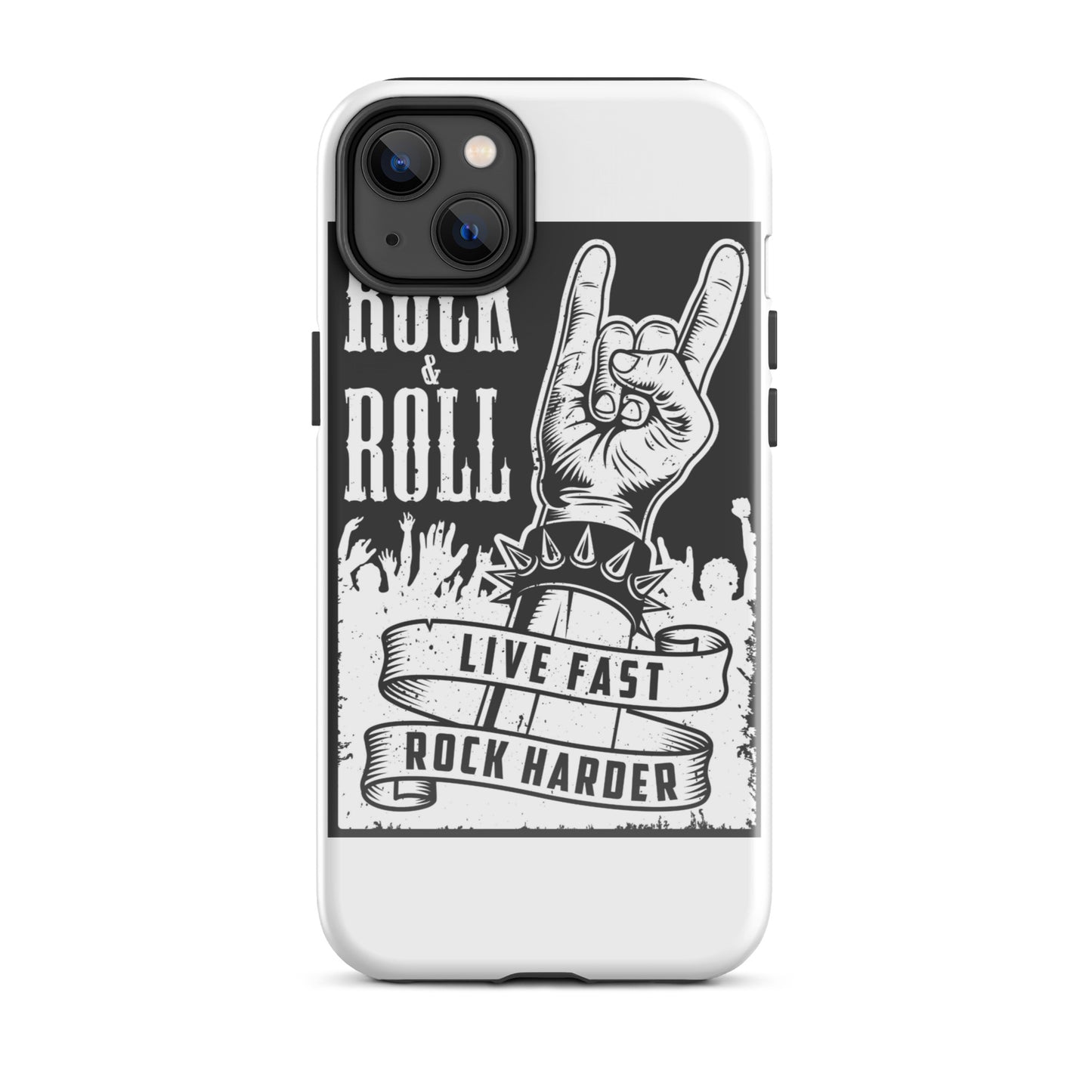 Live Fast Rock Harder iPhone Case