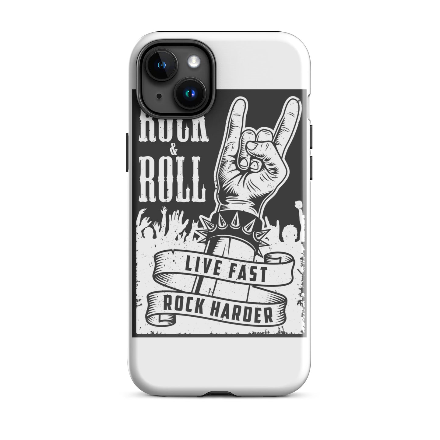 Live Fast Rock Harder iPhone Case
