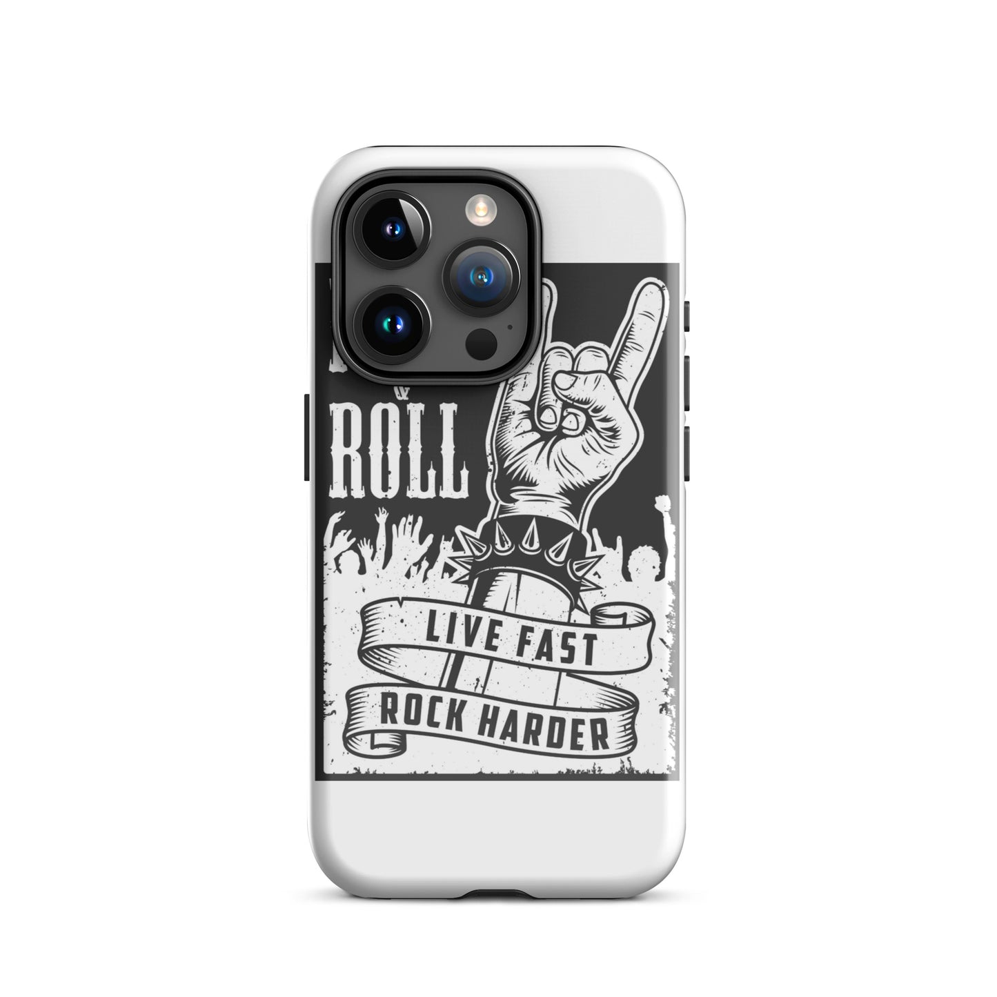 Live Fast Rock Harder iPhone Case