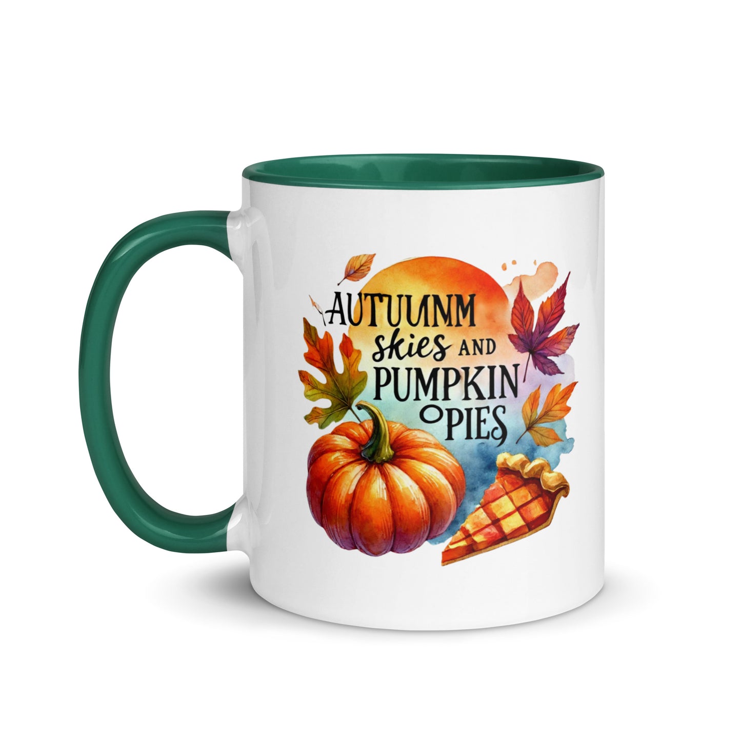 Autumn Skies and Pumpkin Pies Color Mug