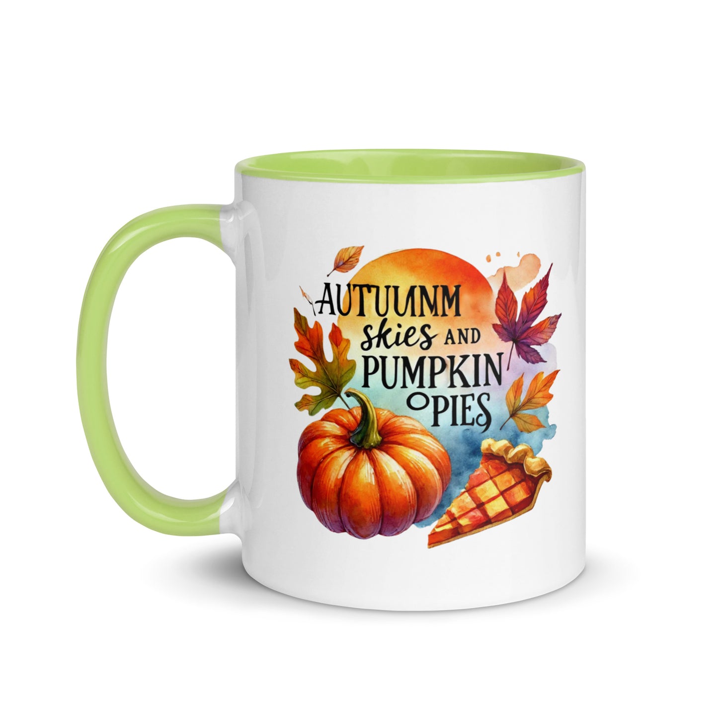 Autumn Skies and Pumpkin Pies Color Mug