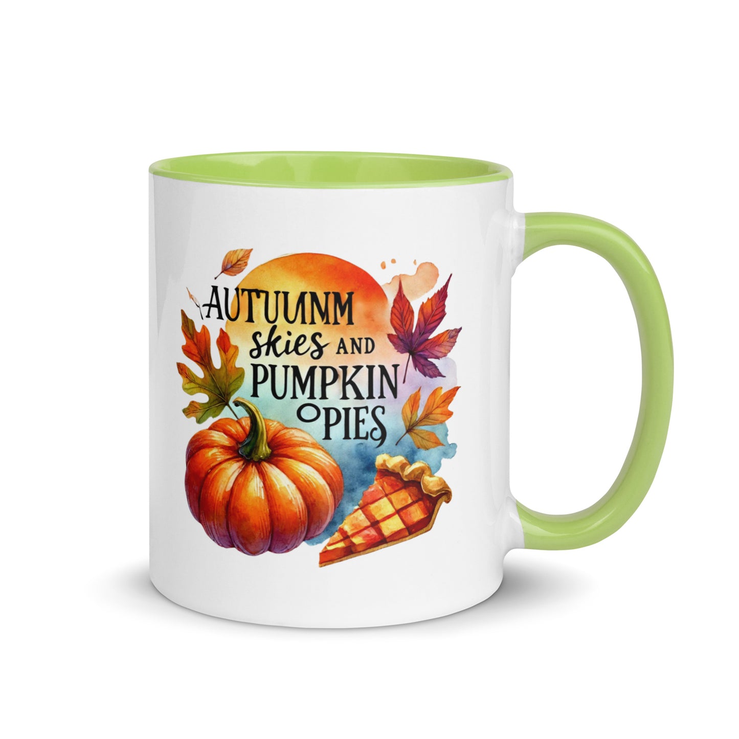 Autumn Skies and Pumpkin Pies Color Mug