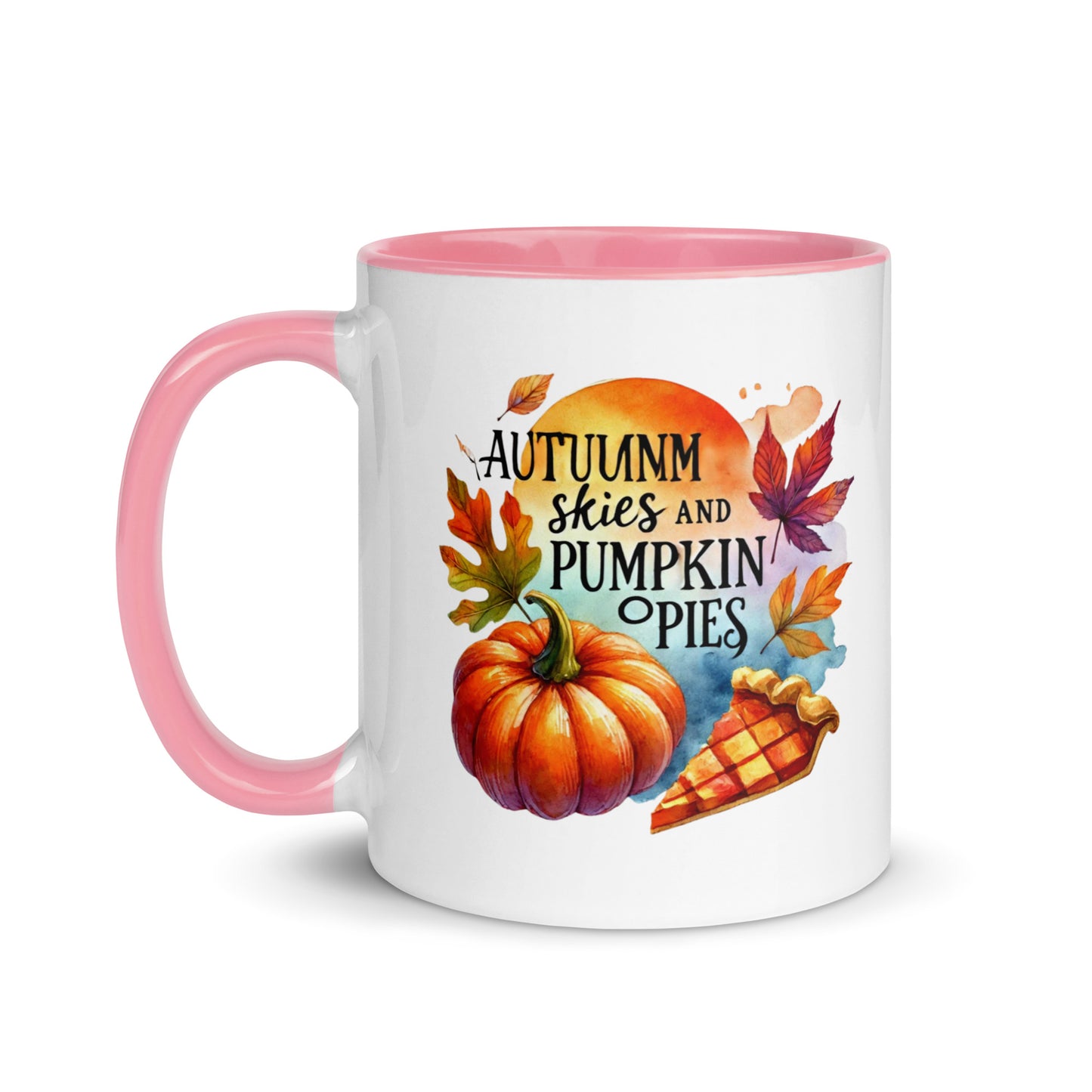 Autumn Skies and Pumpkin Pies Color Mug
