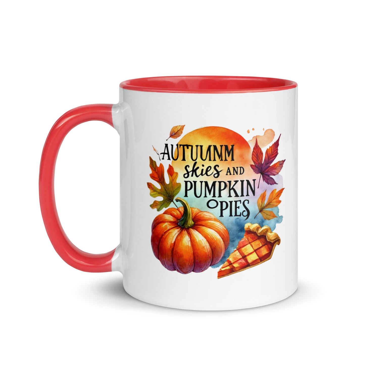 Autumn Skies and Pumpkin Pies Color Mug