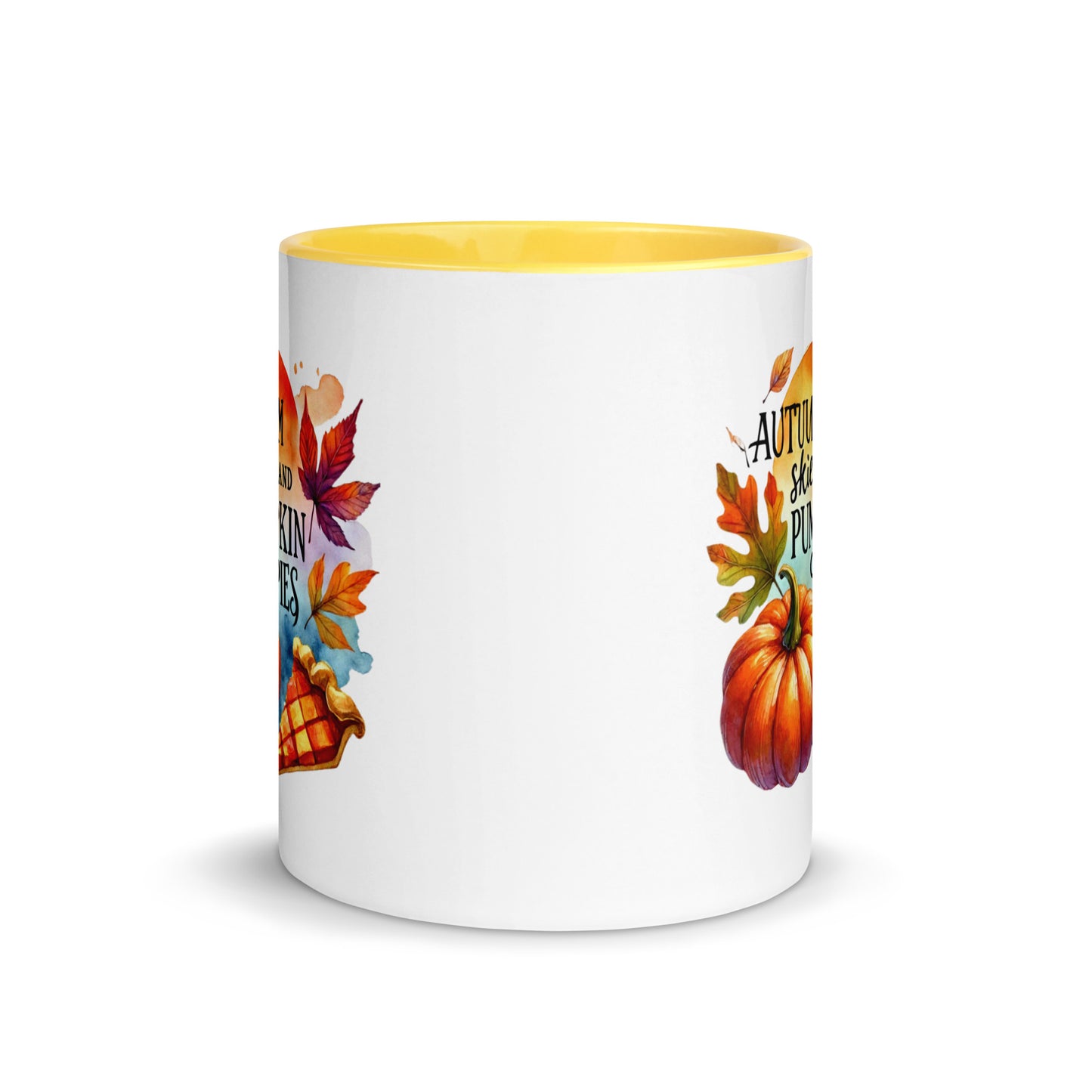 Autumn Skies and Pumpkin Pies Color Mug
