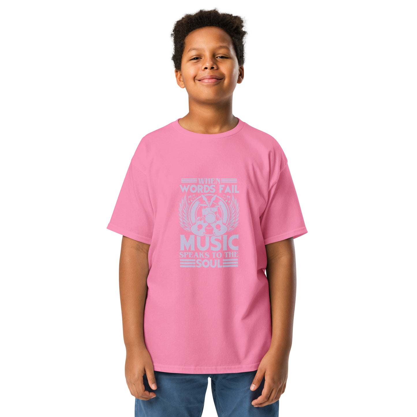 When Words Fail, Music Speaks To The Soul Youth T-shirt