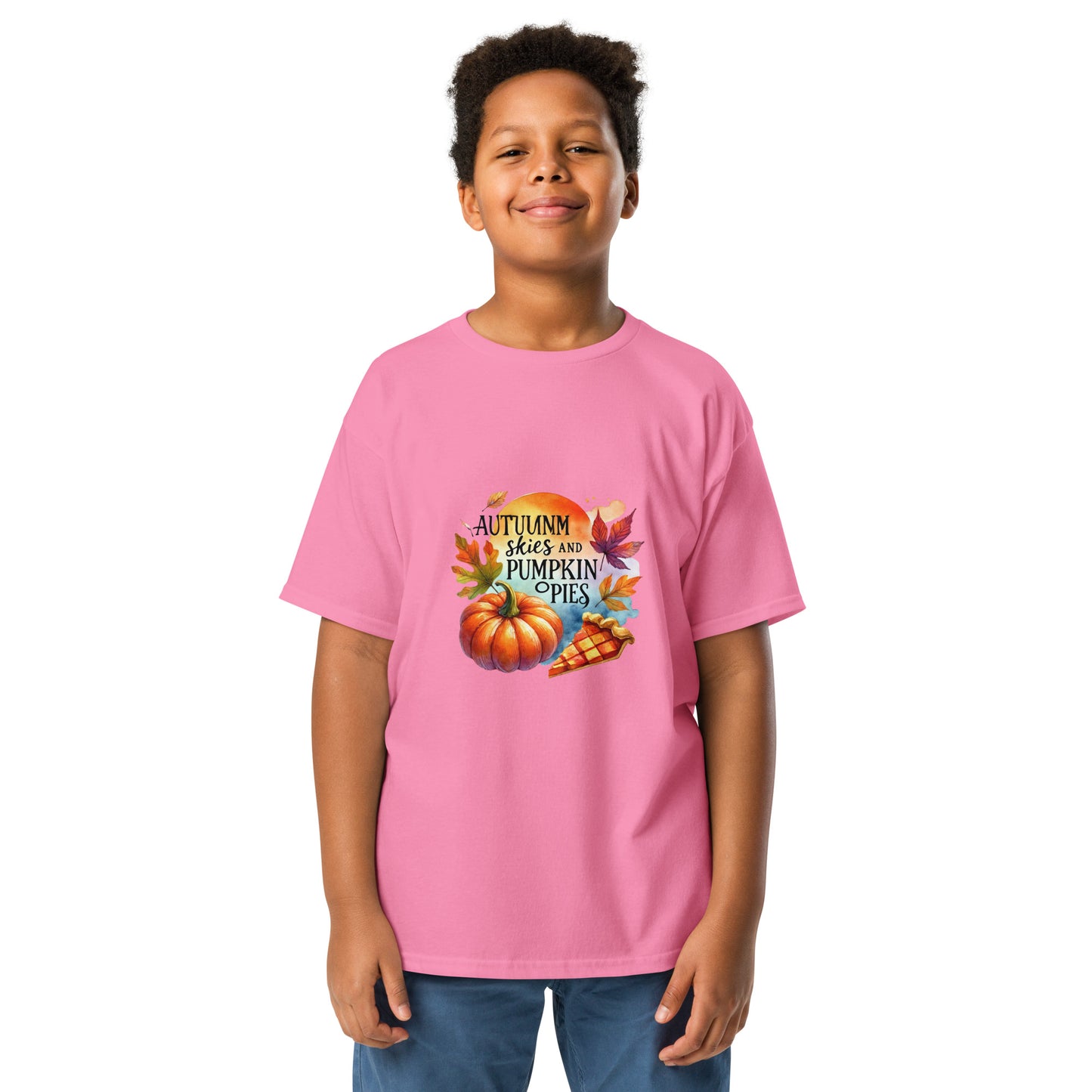 Autumn Skies and Pumpkin Pies Youth T-shirt