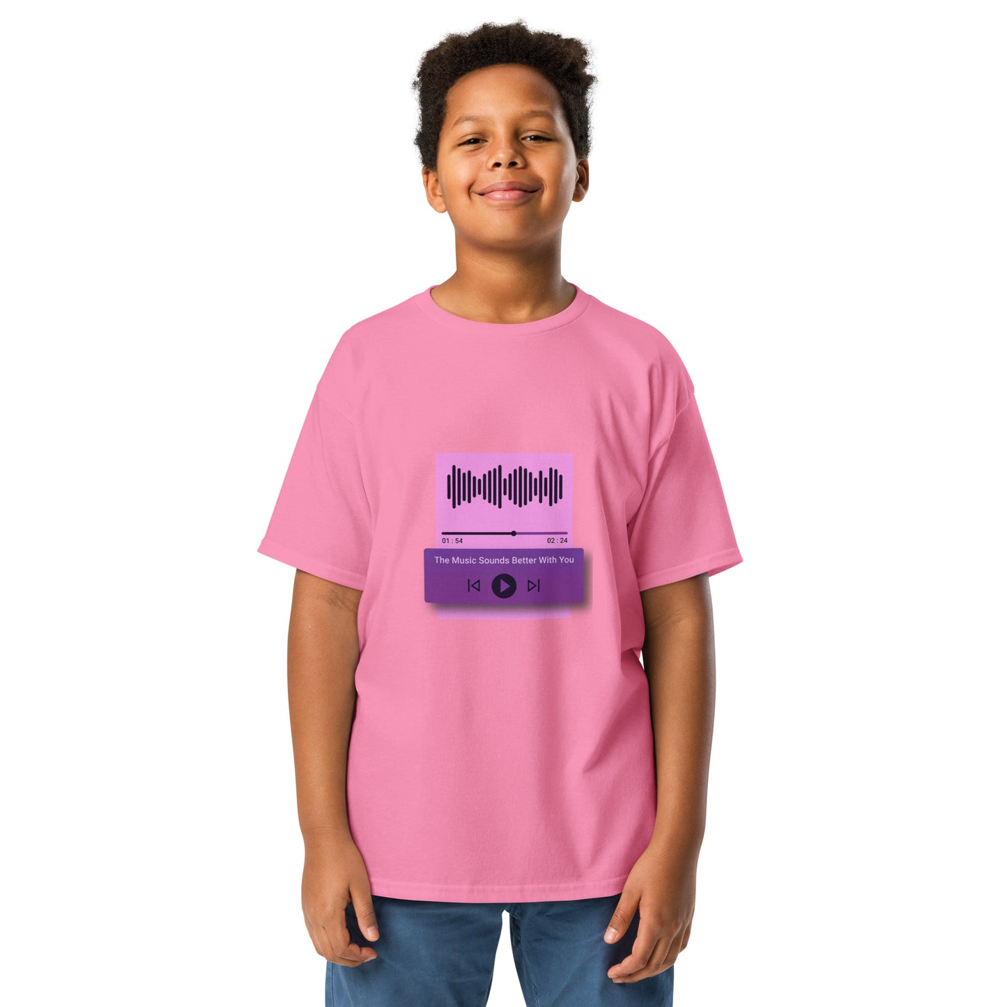 The Music Sounds Better With You Youth T-shirt