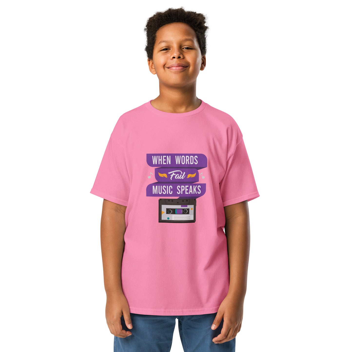 When Words Fail Music Speaks Youth T-shirt