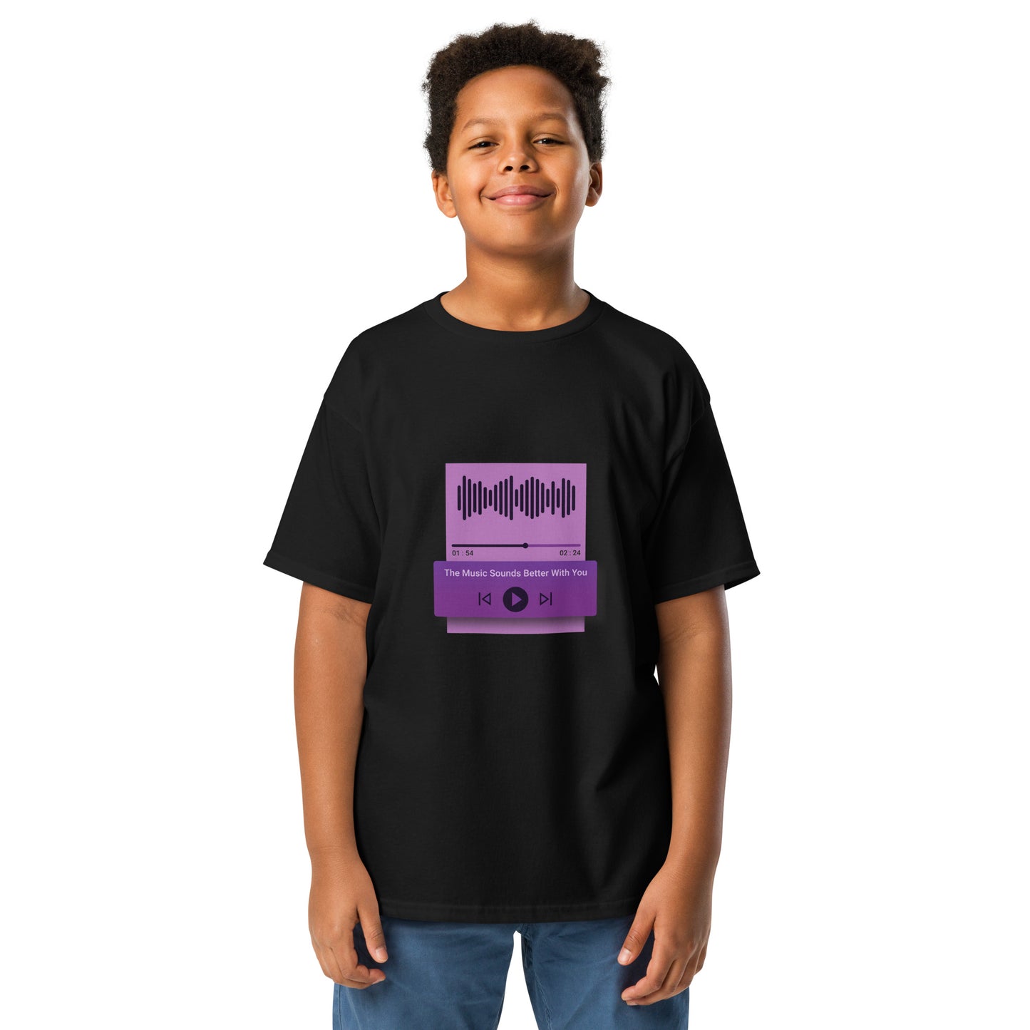 The Music Sounds Better With You Youth T-shirt