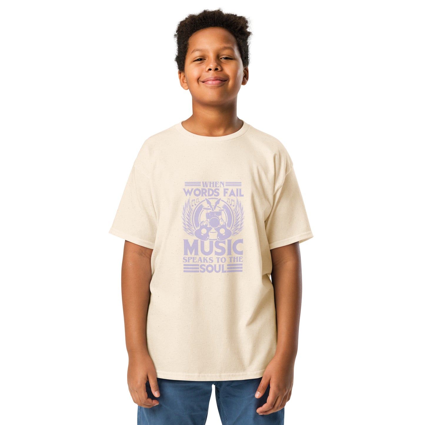 When Words Fail, Music Speaks To The Soul Youth T-shirt