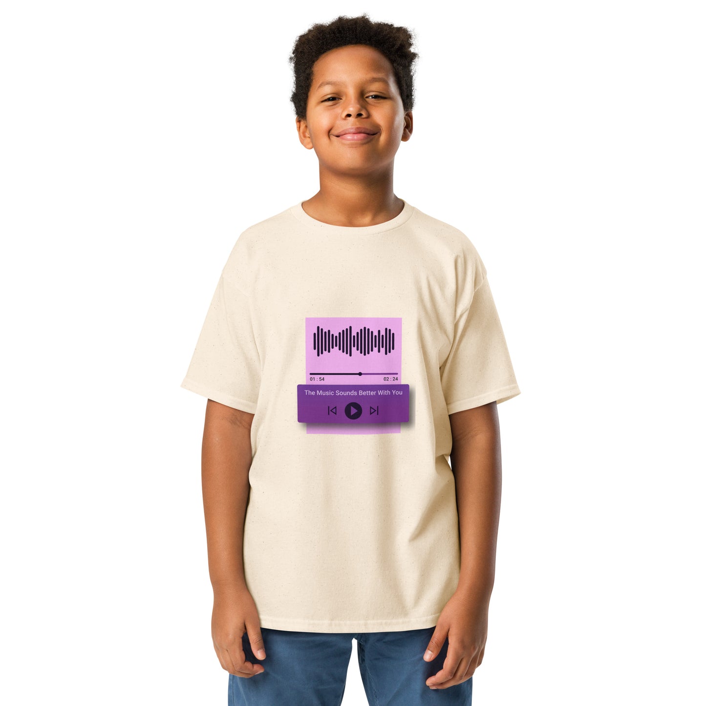 The Music Sounds Better With You Youth T-shirt