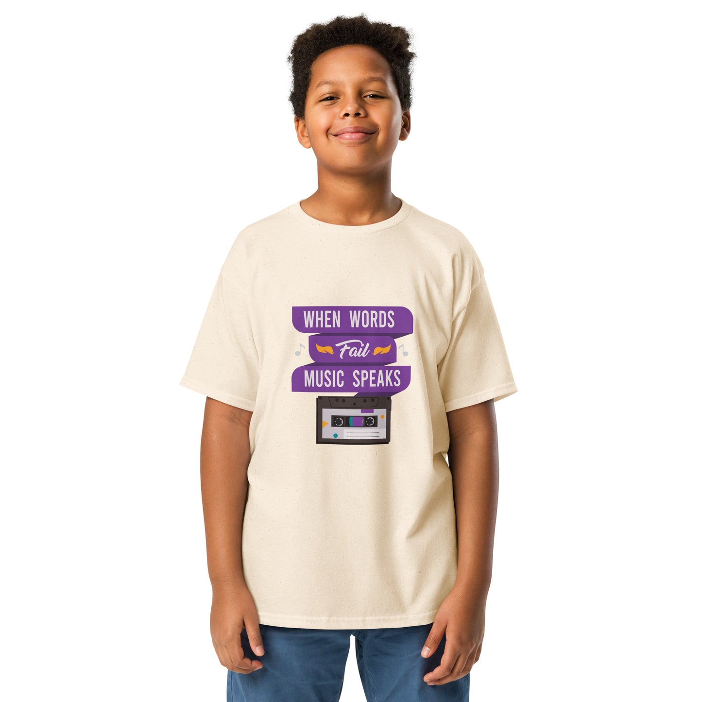 When Words Fail Music Speaks Youth T-shirt