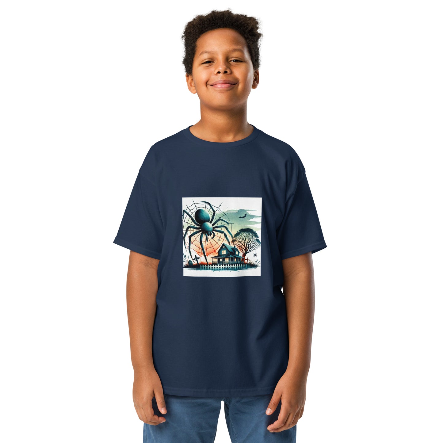 Halloween Giant Spider Youth T-shirt