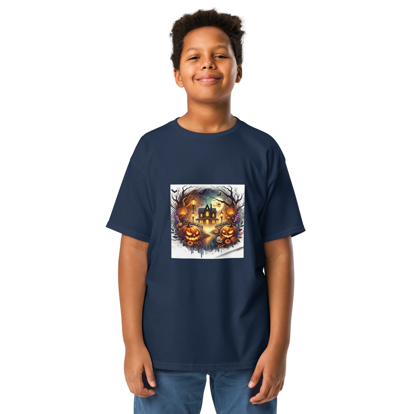 Halloween Scary House Youth T-shirt