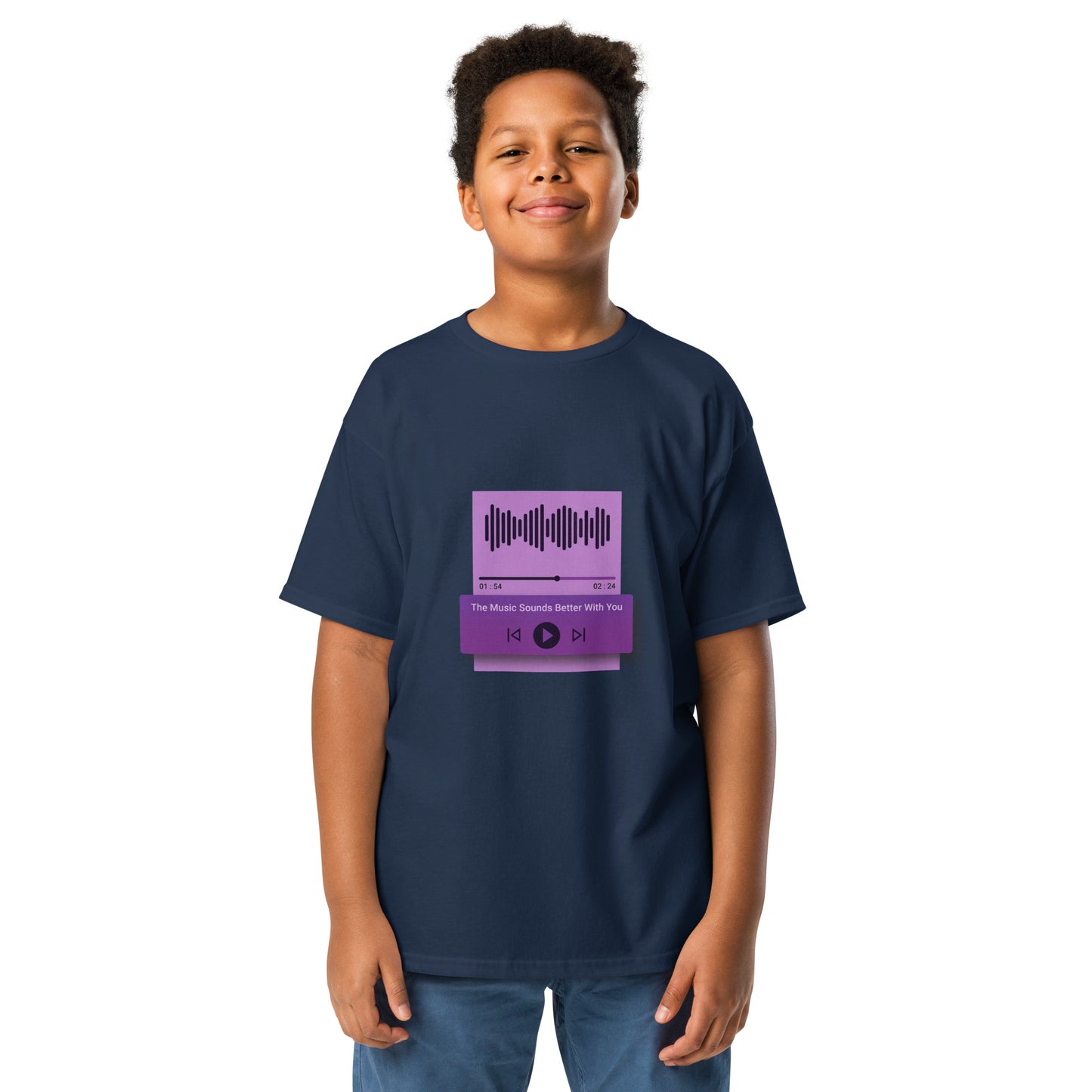 The Music Sounds Better With You Youth T-shirt