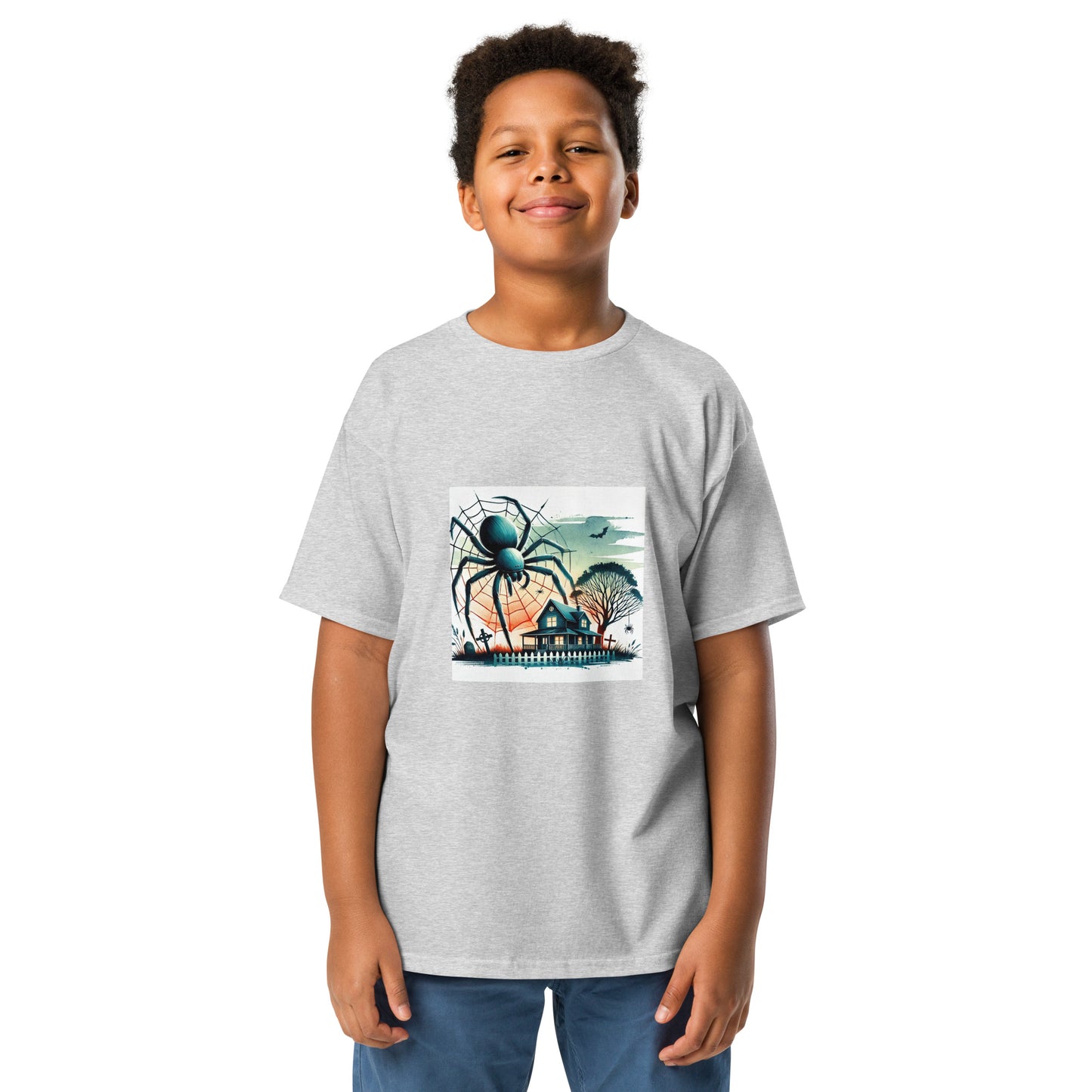 Halloween Giant Spider Youth T-shirt