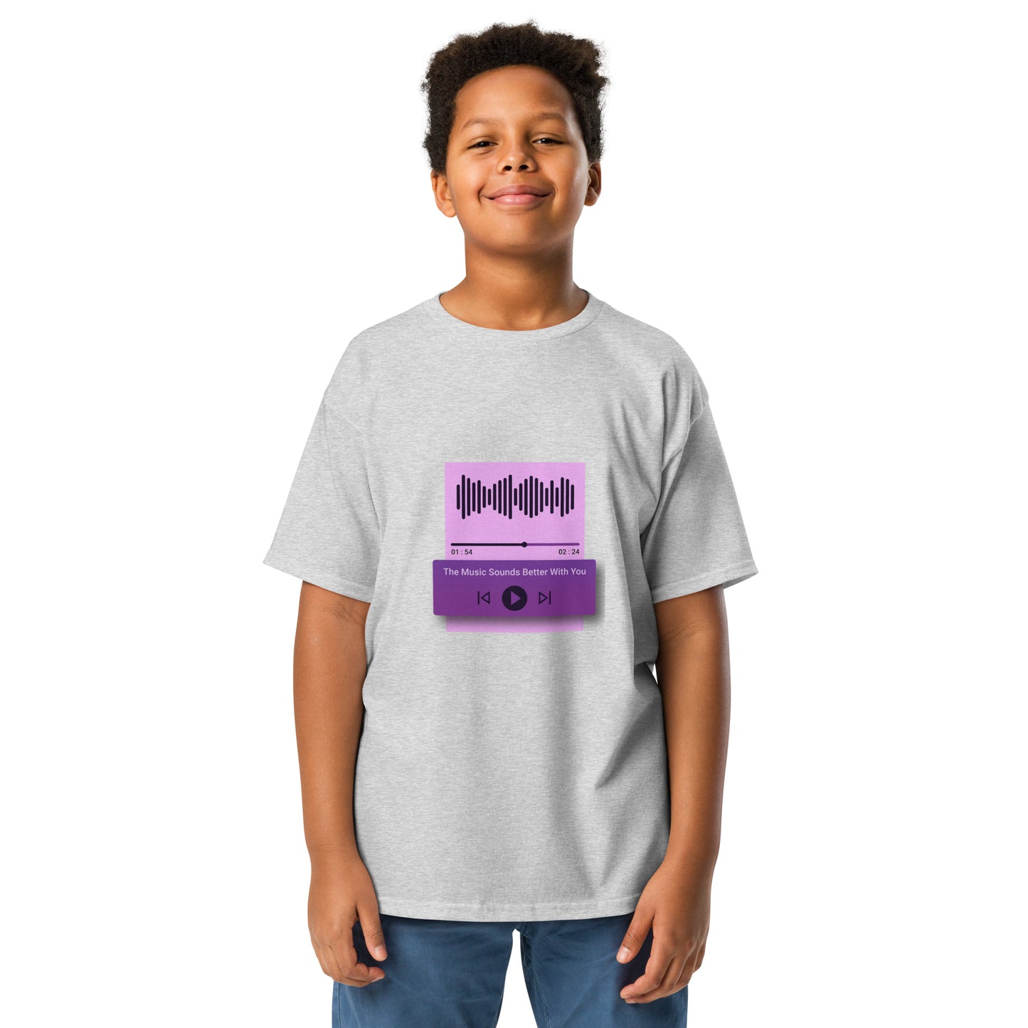The Music Sounds Better With You Youth T-shirt