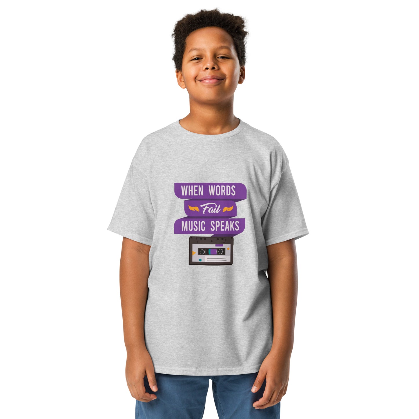 When Words Fail Music Speaks Youth T-shirt