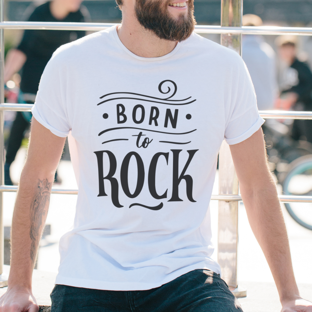 Vintage "Born to Rock" T-shirt