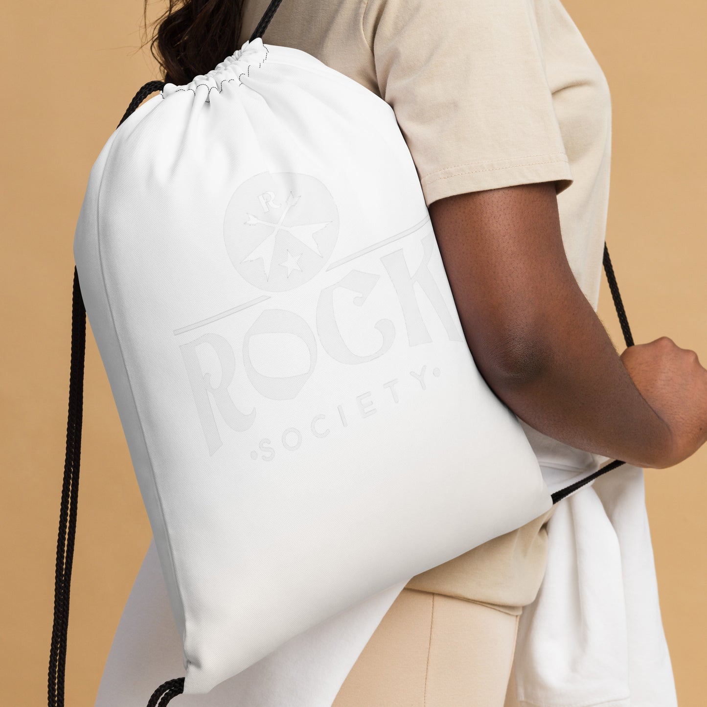 Rock Society Drawstring Bag