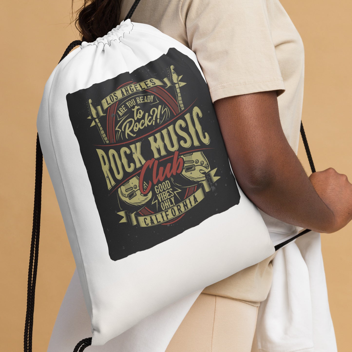 Are You Ready To Rock Drawstring Bag