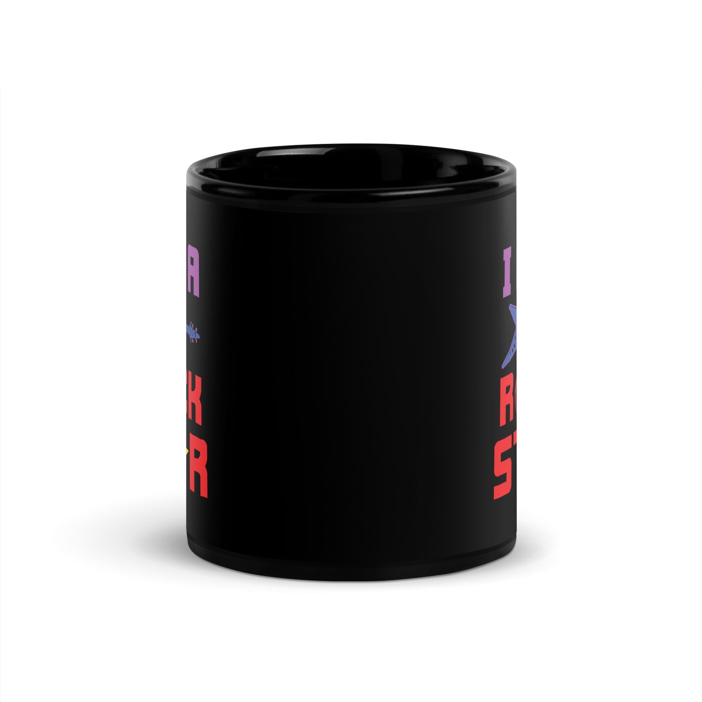 I Am Rockstar Black Mug