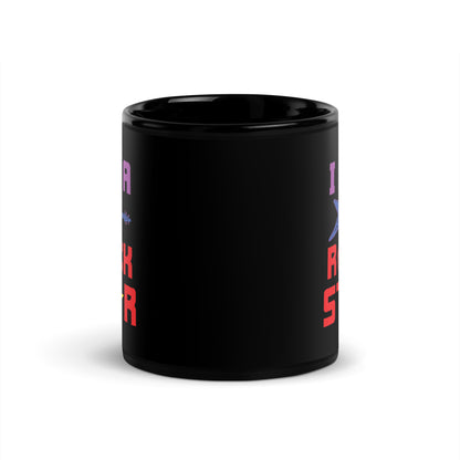 I Am Rockstar Black Mug