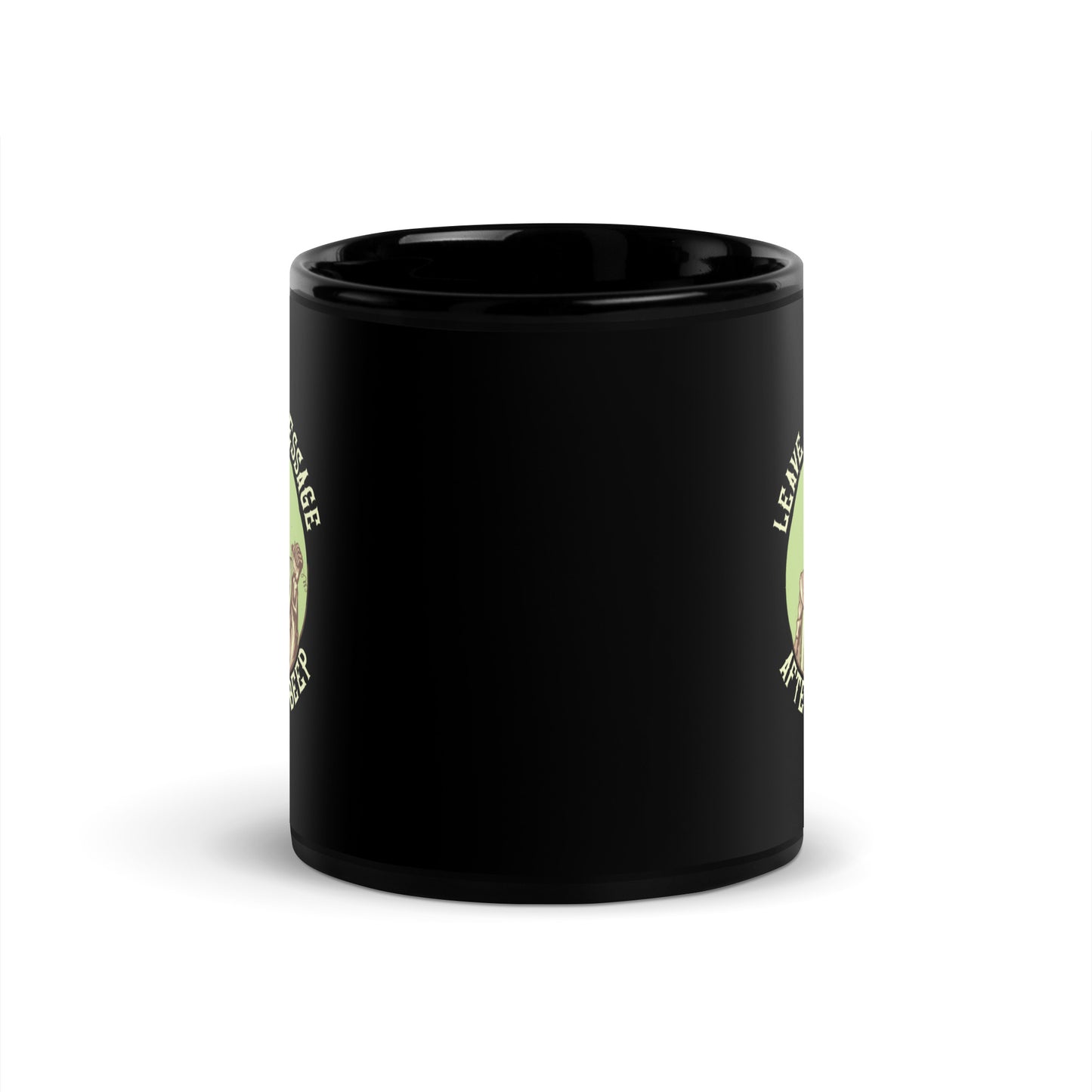 Leave Your Message After The Beep Black Mug