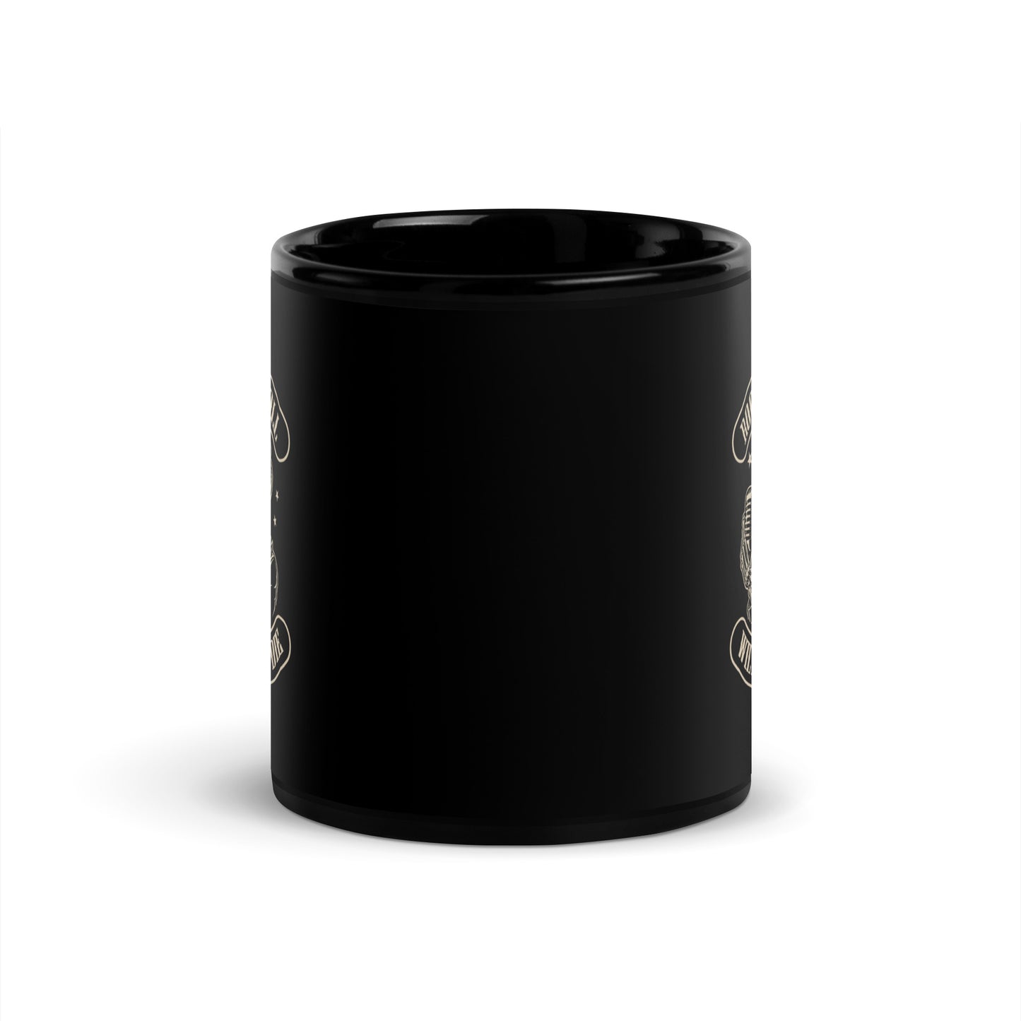 Rock and Roll Will Never Die Black Mug