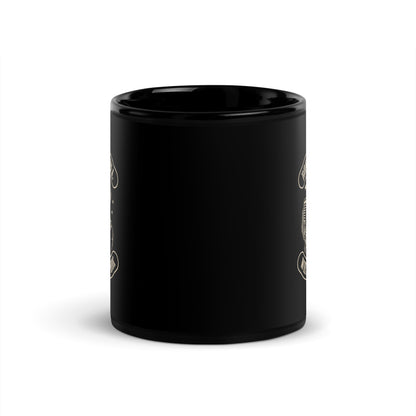 Rock and Roll Will Never Die Black Mug