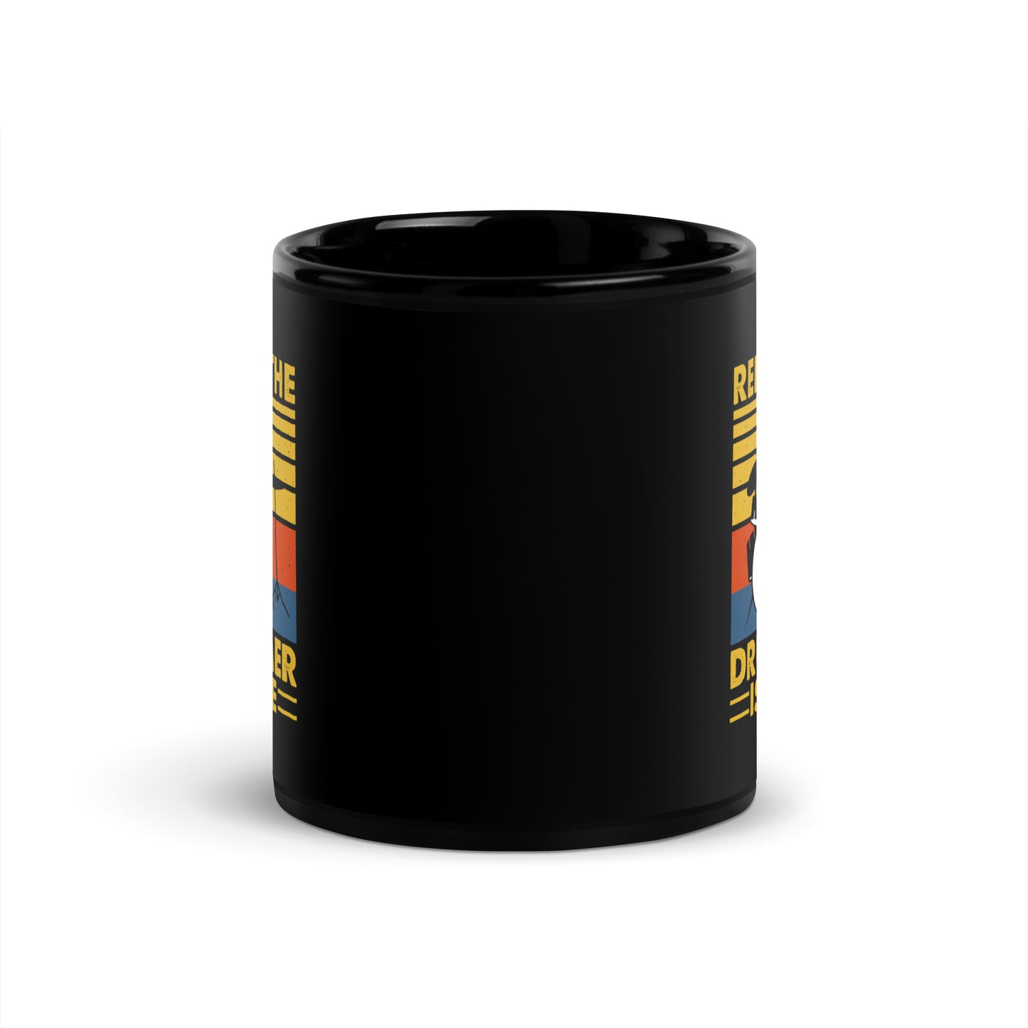 Relax The Drummer Is Here Black Mug