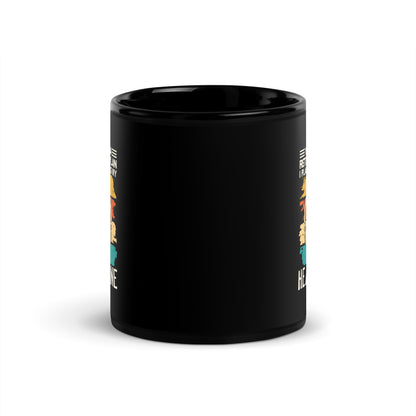 Playing My Headphone Black Mug