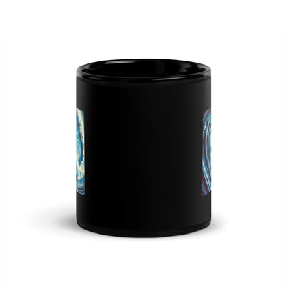 LA28 Team USA Surfer Art Print Black Mug