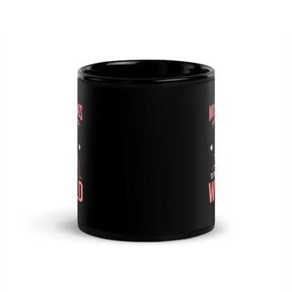 Music Brings Harmony to the World Black Mug