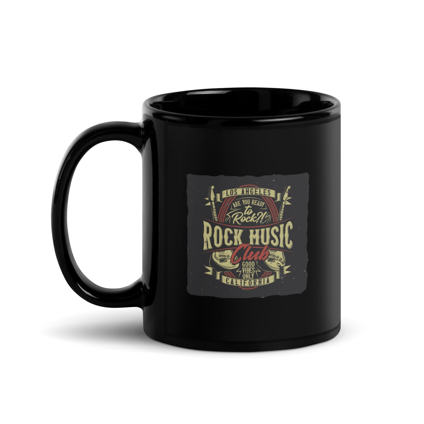 Are You Ready To Rock Black Mug