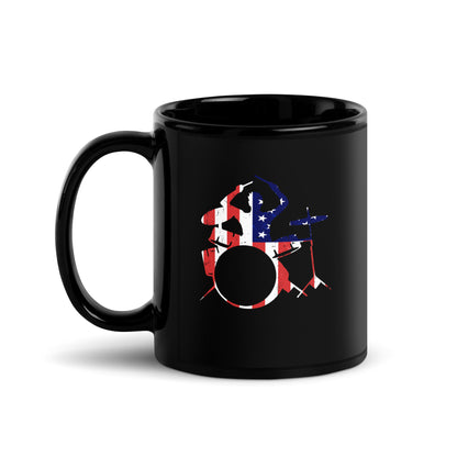 American Drummer Black Mug