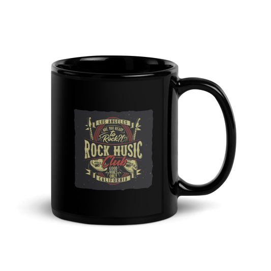 Are You Ready To Rock Black Mug