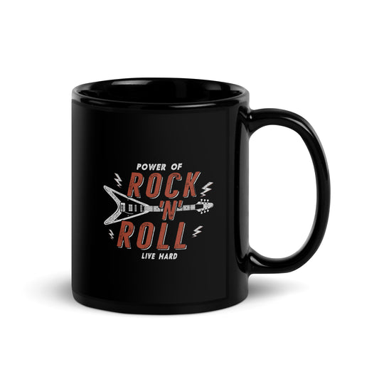 Power of Rock 'n' Roll Black Mug