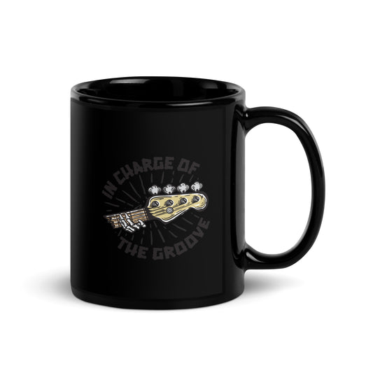 In Charge of the Groove Black Mug