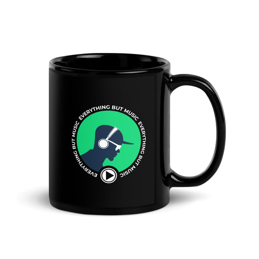 Everything But Music Black Mug