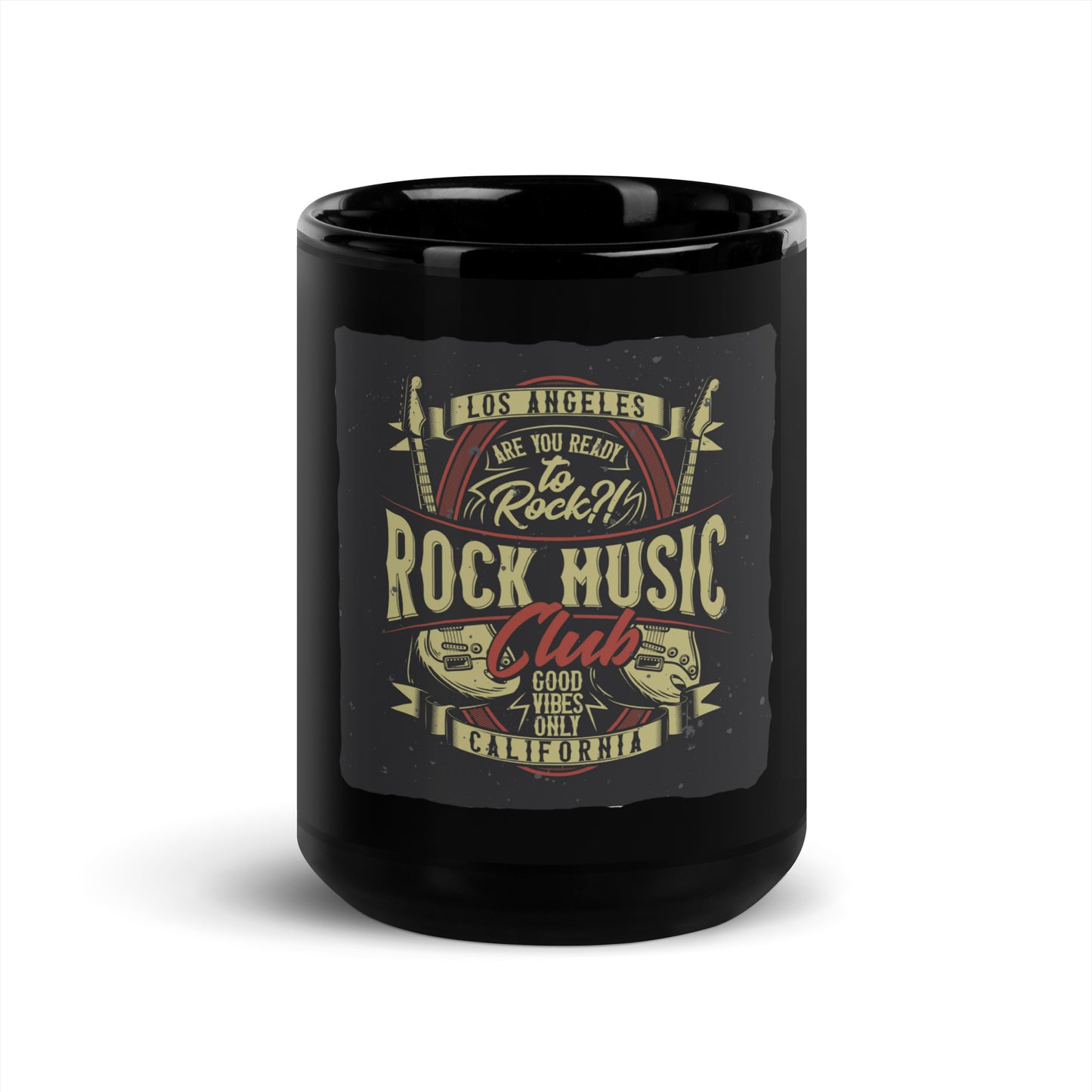 Are You Ready To Rock Black Mug