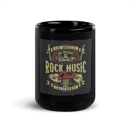 Are You Ready To Rock Black Mug
