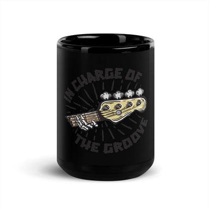 In Charge of the Groove Black Mug