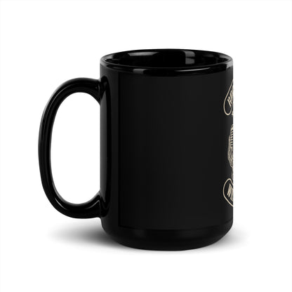 Rock and Roll Will Never Die Black Mug
