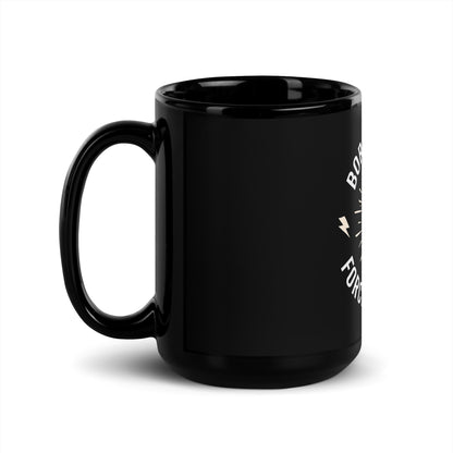 Born To Rock, Forced To Work Black Mug