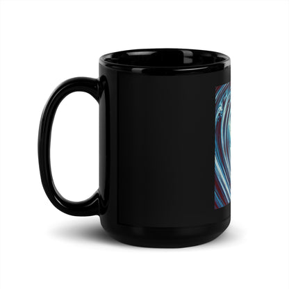 LA28 Team USA Surfer Art Print Black Mug
