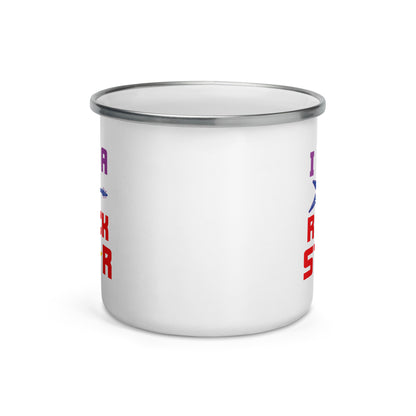I Am Rockstar Enamel Mug