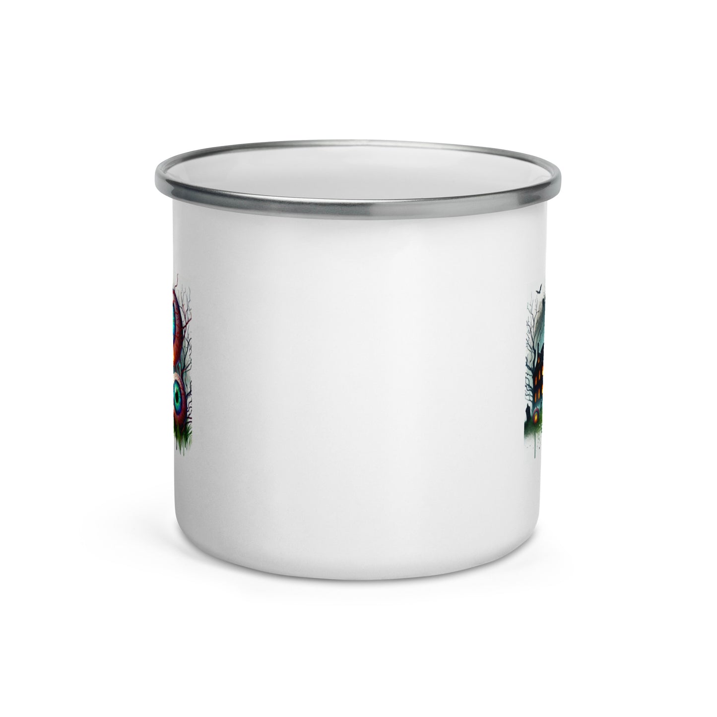 Spooky Eyes Enamel Mug